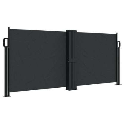 Retractable Side Awning Black 100x600 cm