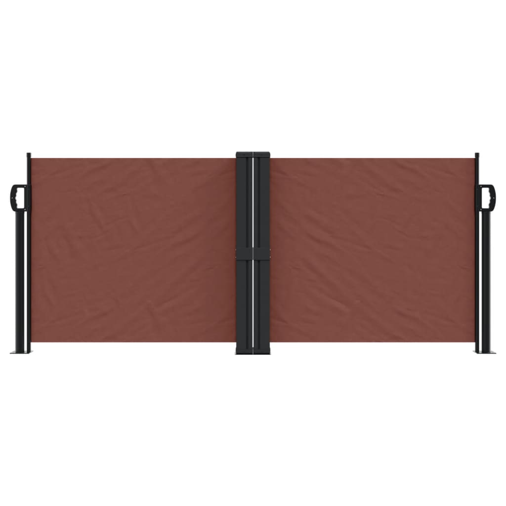 Retractable Side Awning Brown 100x600 cm