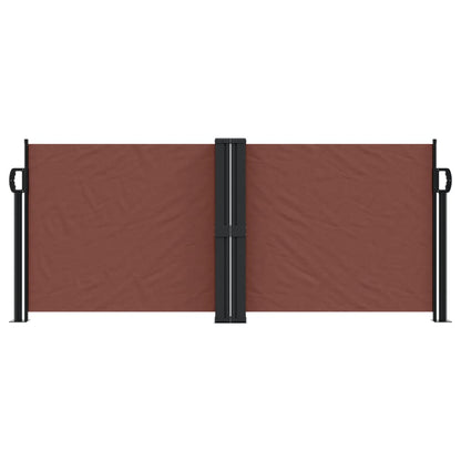 Retractable Side Awning Brown 100x600 cm