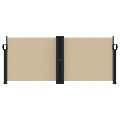 Retractable Side Awning Beige 100x600 cm