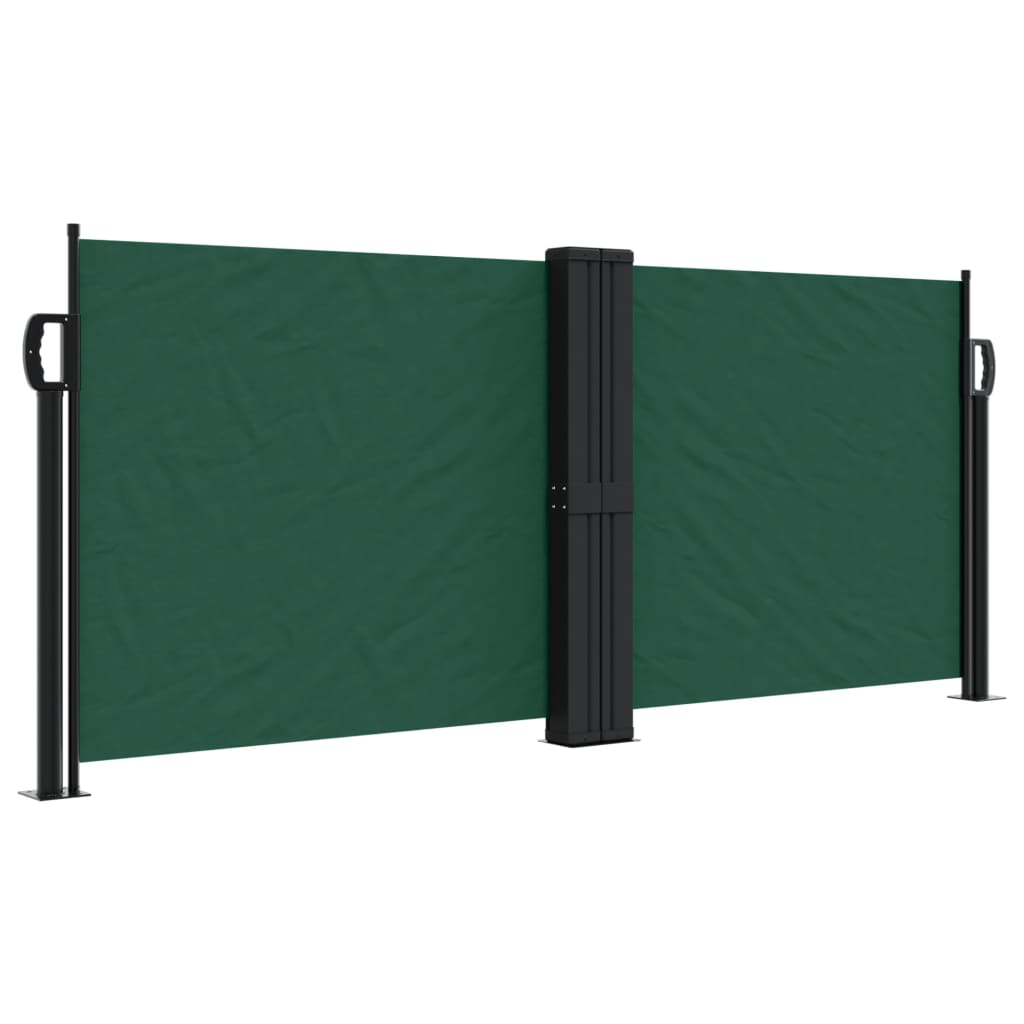 Retractable Side Awning Dark Green 100x600 cm