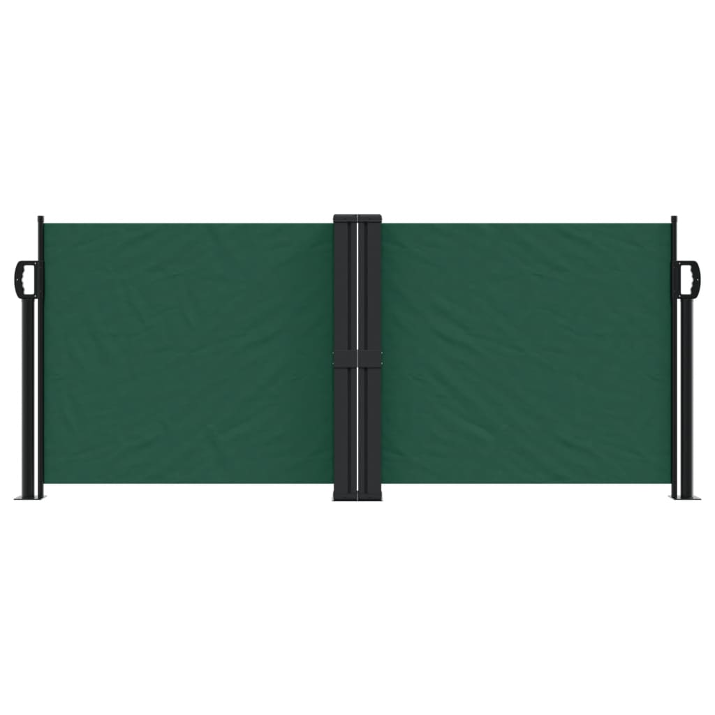 Retractable Side Awning Dark Green 100x600 cm