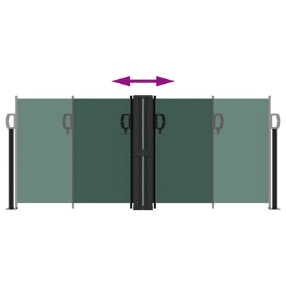 Retractable Side Awning Dark Green 100x600 cm