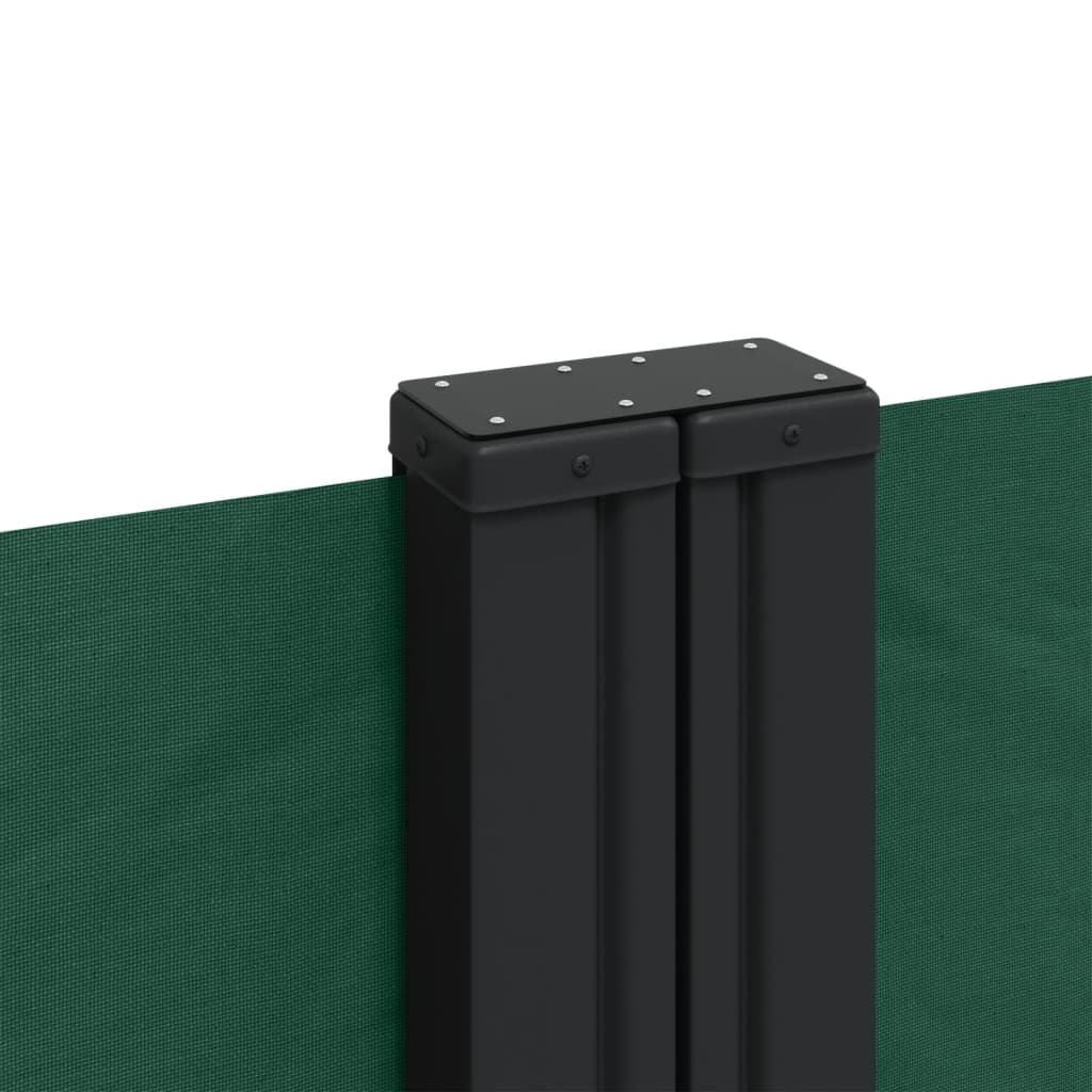 Retractable Side Awning Dark Green 100x600 cm