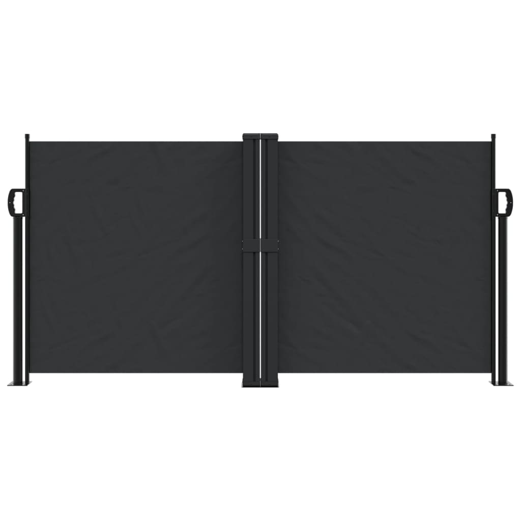 Retractable Side Awning Black 120x600 cm