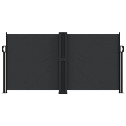 Retractable Side Awning Black 120x600 cm