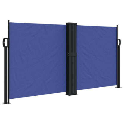 Retractable Side Awning Blue 120x600 cm