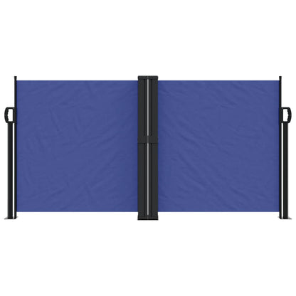 Retractable Side Awning Blue 120x600 cm