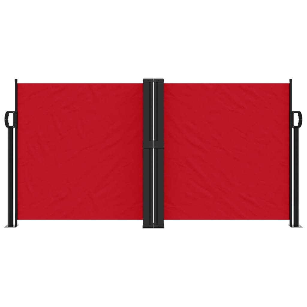 Retractable Side Awning Red 120x600 cm