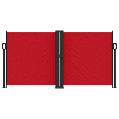 Retractable Side Awning Red 120x600 cm