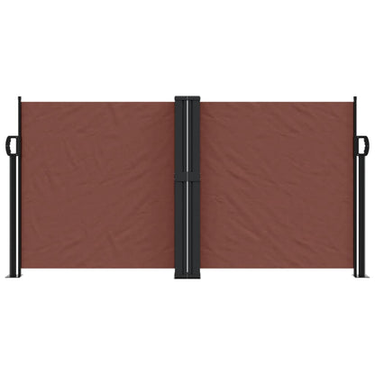 Retractable Side Awning Brown 120x600 cm