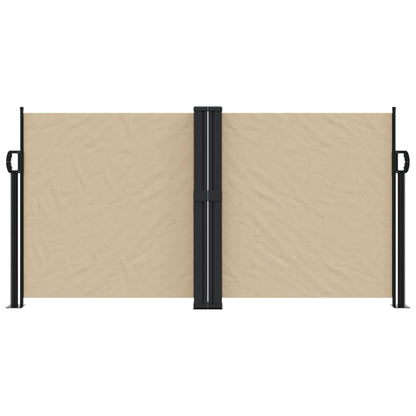 Retractable Side Awning Beige 120x600 cm