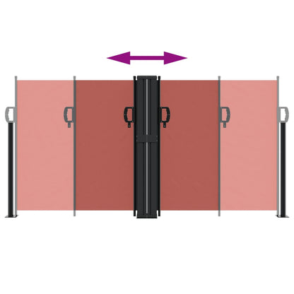 Retractable Side Awning Terracotta 120x600 cm