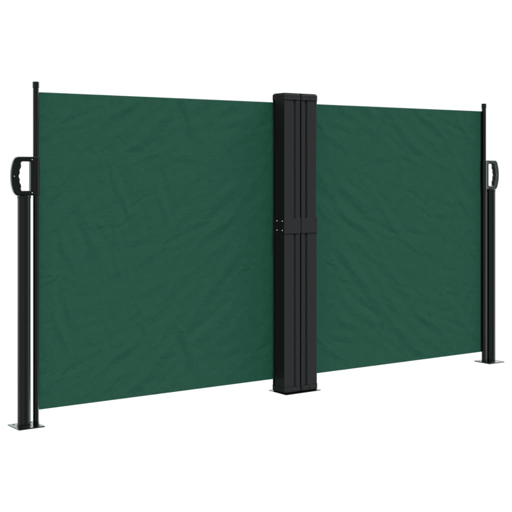 Retractable Side Awning Dark Green 120x600 cm