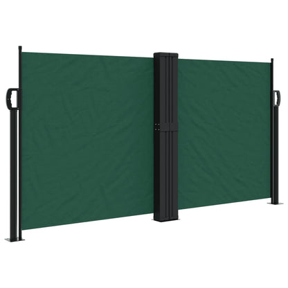 Retractable Side Awning Dark Green 120x600 cm