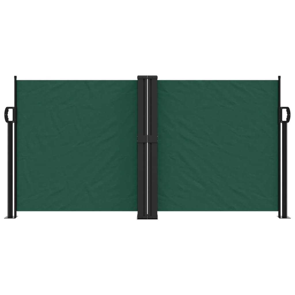 Retractable Side Awning Dark Green 120x600 cm