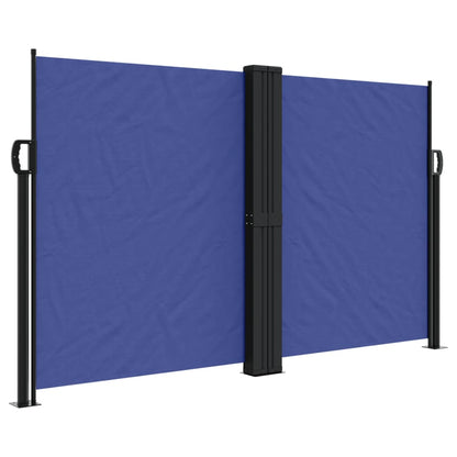 Retractable Side Awning Blue 140x600 cm