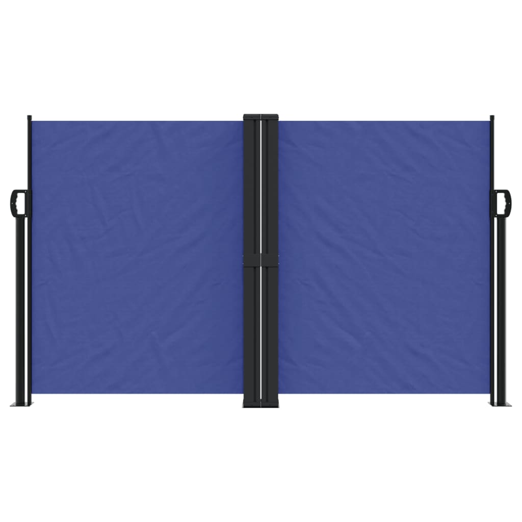 Retractable Side Awning Blue 140x600 cm