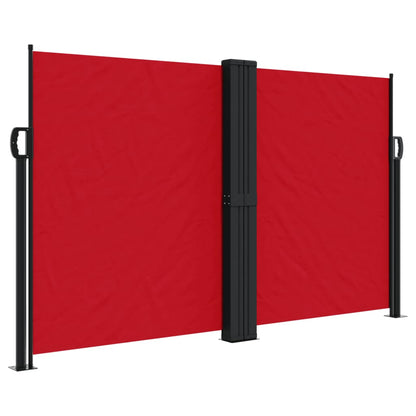 Retractable Side Awning Red 140x600 cm