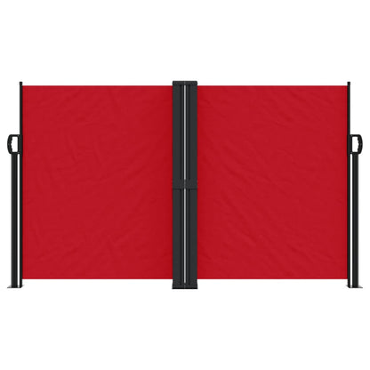 Retractable Side Awning Red 140x600 cm