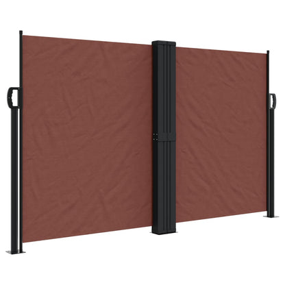 Retractable Side Awning Brown 140x600 cm