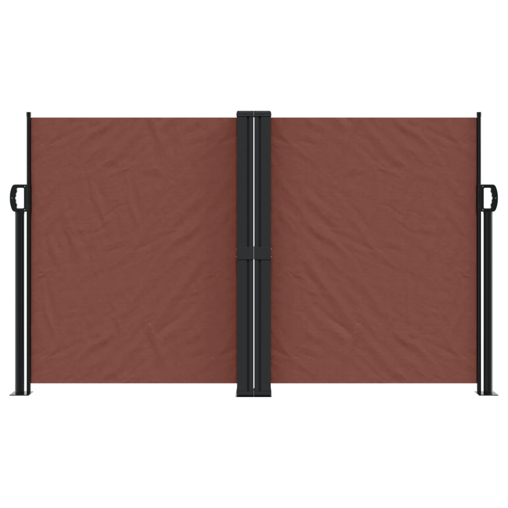 Retractable Side Awning Brown 140x600 cm