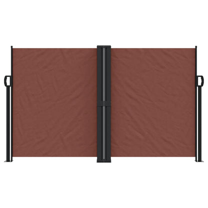 Retractable Side Awning Brown 140x600 cm