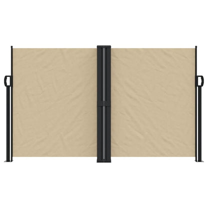 Retractable Side Awning Beige 140x600 cm