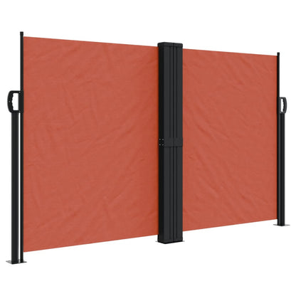 Retractable Side Awning Terracotta 140x600 cm