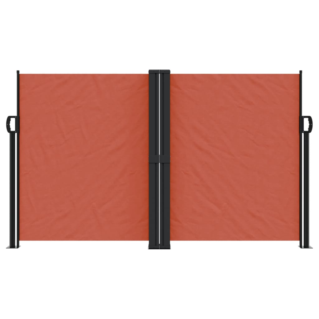 Retractable Side Awning Terracotta 140x600 cm