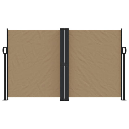 Retractable Side Awning Taupe 140x600 cm