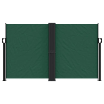 Retractable Side Awning Dark Green 140x600 cm