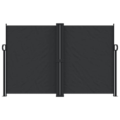 Retractable Side Awning Black 160x600 cm