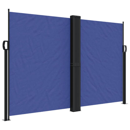 Retractable Side Awning Blue 160x600 cm