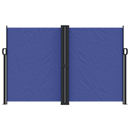 Retractable Side Awning Blue 160x600 cm