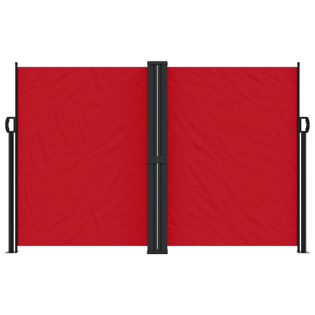 Retractable Side Awning Red 160x600 cm