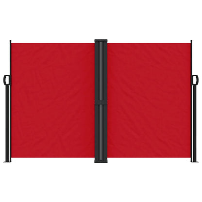 Retractable Side Awning Red 160x600 cm