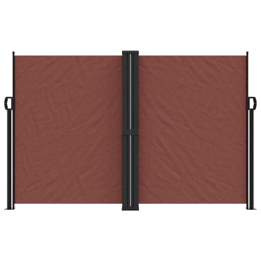 Retractable Side Awning Brown 160x600 cm