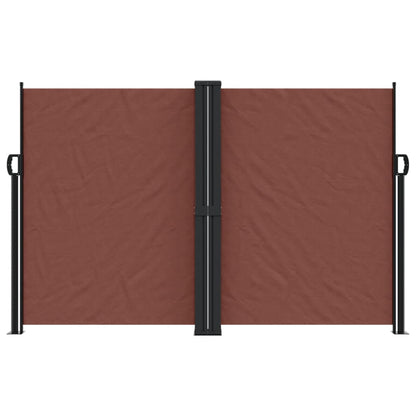 Retractable Side Awning Brown 160x600 cm