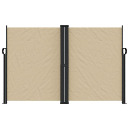 Retractable Side Awning Beige 160x600 cm