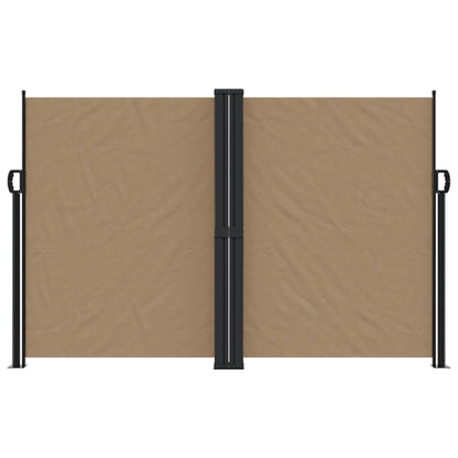 Retractable Side Awning Taupe 160x600 cm