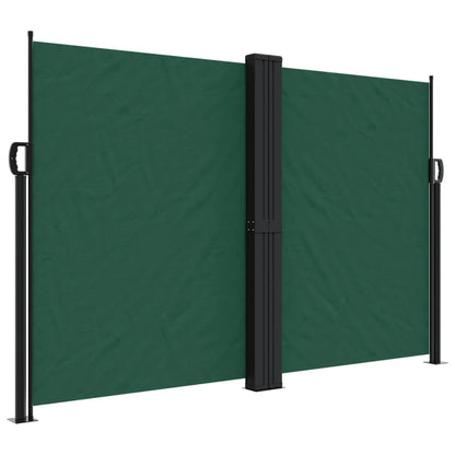 Retractable Side Awning Dark Green 160x600 cm