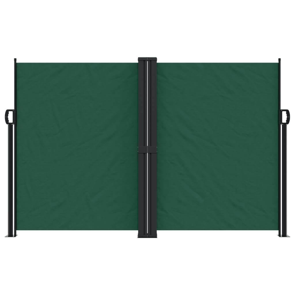 Retractable Side Awning Dark Green 160x600 cm