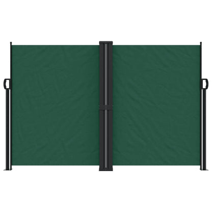 Retractable Side Awning Dark Green 160x600 cm