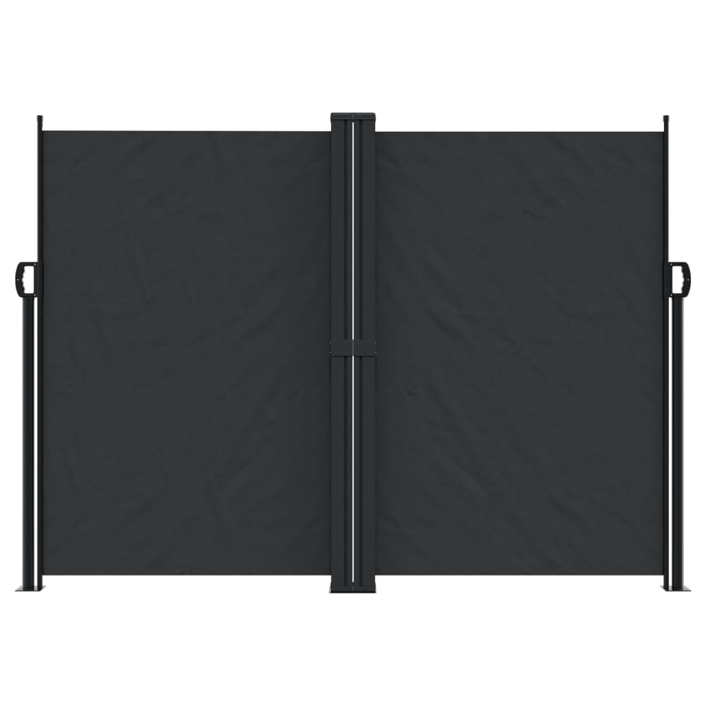 Retractable Side Awning Black 180x600 cm