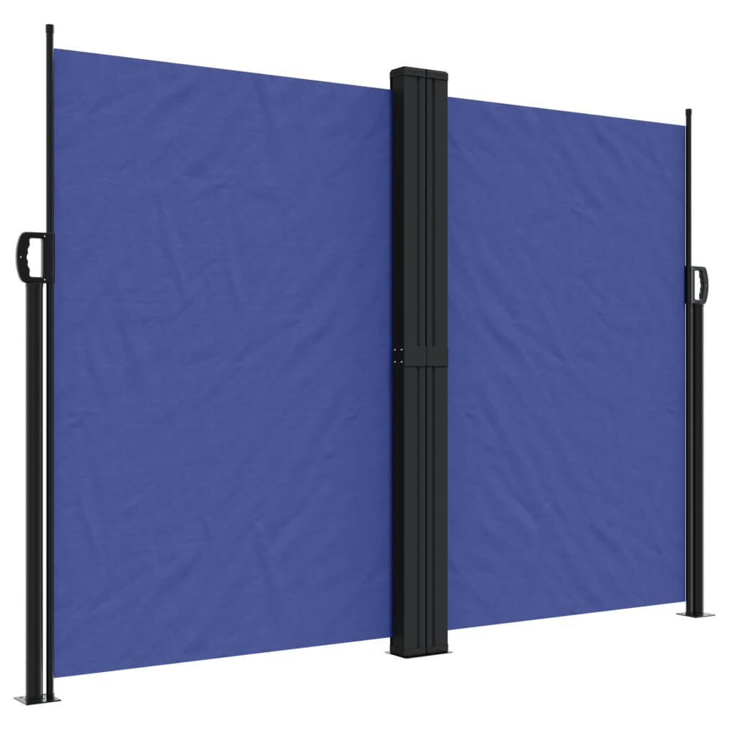 Retractable Side Awning Blue 180x600 cm