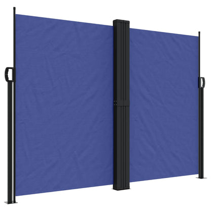 Retractable Side Awning Blue 180x600 cm