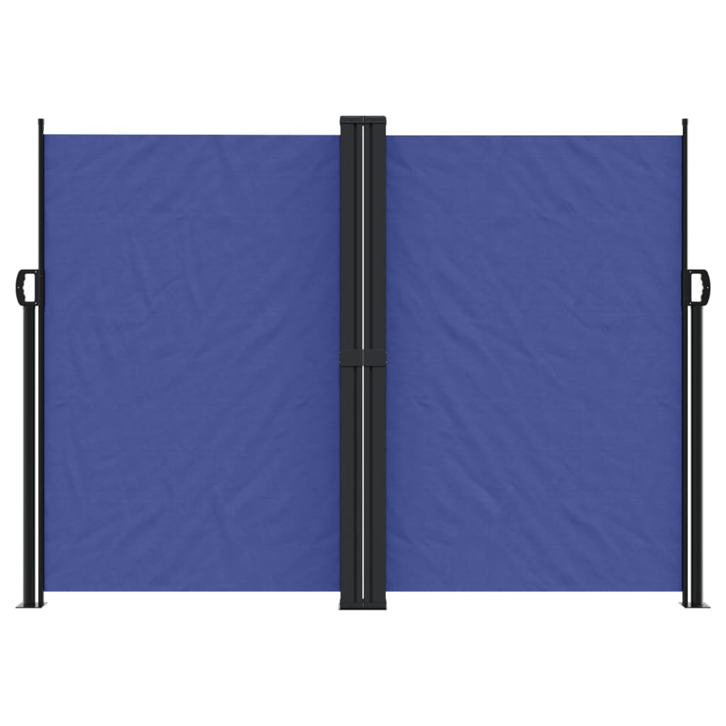 Retractable Side Awning Blue 180x600 cm