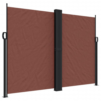 Retractable Side Awning Brown 180x600 cm