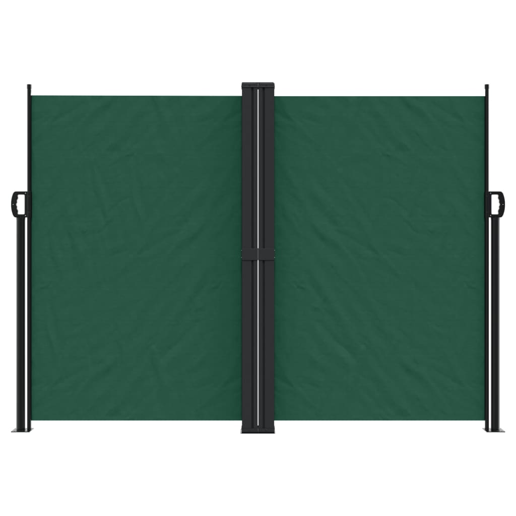 Retractable Side Awning Dark Green 180x600 cm